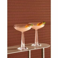 NUDE Glass Big Top Coupe Glasses, Set Of 2 Drinkware -Adesso Shop unnamed file 1033