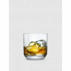 NUDE Glass Big Top Whisky Double Old Fashioned Glasses, Set Of 4 Drinkware