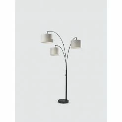 Adesso Bowery 3-Arm Arc Lamp Lighting & Mirrors