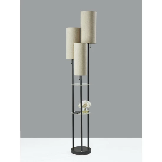Adesso Trio Shelf Floor Lamp Lighting & Mirrors 3 Adesso Trio Shelf Floor Lamp Lighting & Mirrors - Image 3