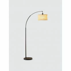 Simplee Adesso Burlap Arc Lamp Lighting & Mirrors