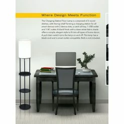 Adesso Charging Station Shelf Floor Lamp Lighting & Mirrors 5 Adesso Charging Station Shelf Floor Lamp Lighting & Mirrors -Adesso Shop unnamed file 51