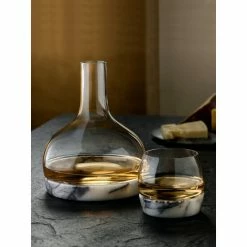 NUDE Glass Chill Whisky Tumbler With Marble Base Drinkware -Adesso Shop unnamed file 718