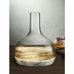 NUDE Glass Chill Carafe With Marble Base Drinkware -Adesso Shop unnamed file 818
