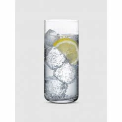 NUDE Glass Finesse Grid Long Drink Glasses, Set Of 4 Drinkware