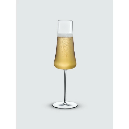 NUDE Glass Stem Zero Volcano Champagne Glass Barware 1 NUDE Glass Stem Zero Volcano Champagne Glass Barware