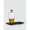 NUDE Glass Malt Whisky Bottle With Wooden Tray Barware