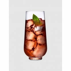 NUDE Glass Hepburn Long Drink Glasses, Set Of 4 Drinkware